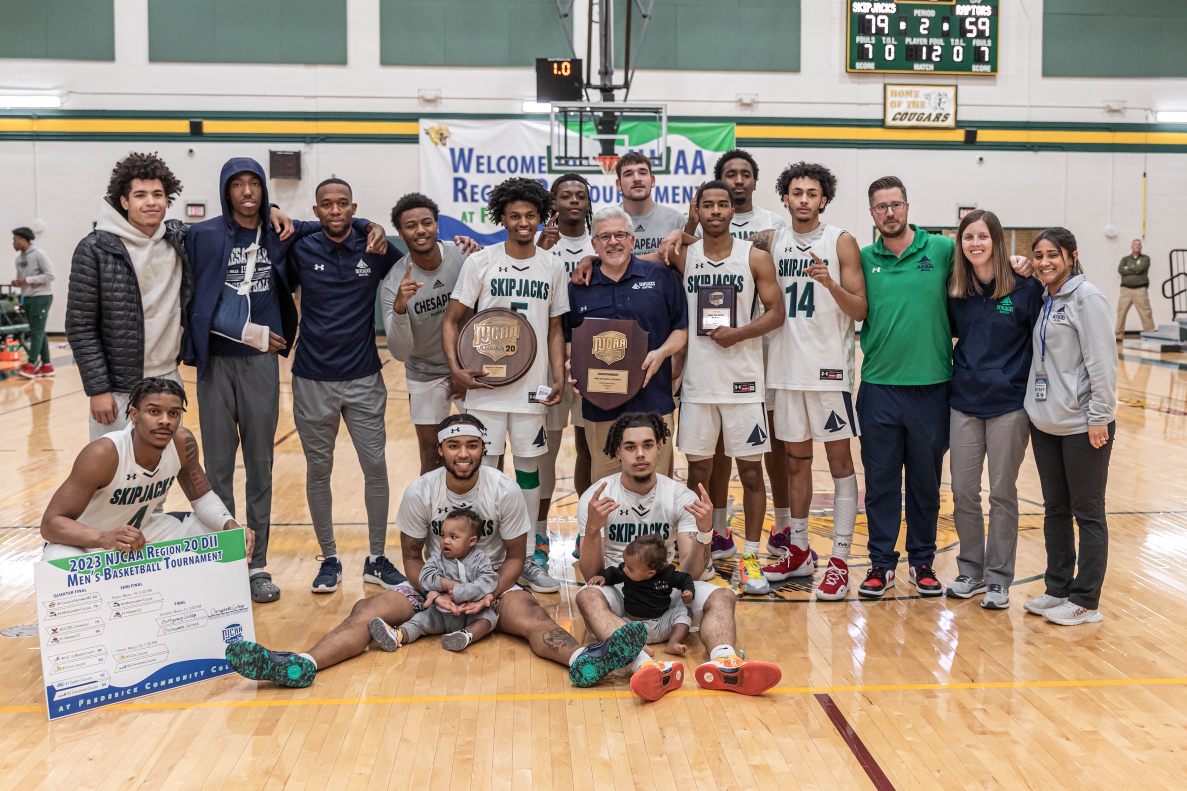 Chesapeake College Men's Basketball Division II Region 20 & NJCAA Mid-Atlantic District Champs
