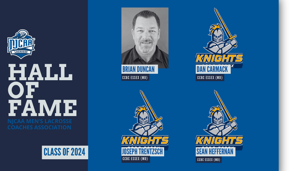 Four from CCBC Essex Inducted into Men's Lacrosse Hall of Fame